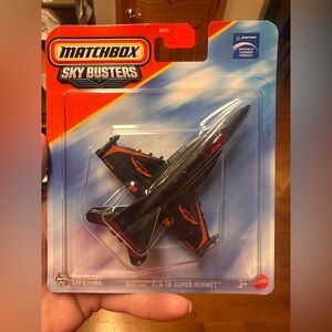 Matchbox SkyBusters Black and Red F/A-18 Super Hornet